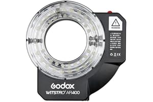 GODOX Witstro AR400 (2020 Model) - Professional 400Ws Ring Flash with LED Lights - Blitzgerät für Nikon, Fujifilm, Canon und Sony Kamera