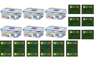 ‎GEO-VERSAND geo-versand Geocaching Paket 6X Lock&Lock Dosen 350 ml mit 6 x Aufkleber und 6 x Logbücher