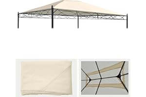 Mendler - Tela de recambio para pérgola Cadiz 4 x 3 m, techo de pabellón de jardín, color crema