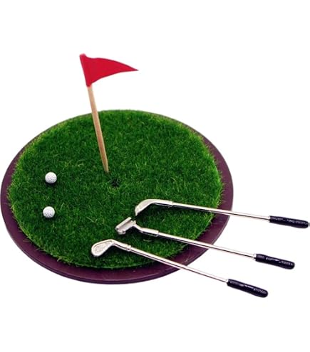 Melody Jane Puppenhaus-Zubehör: Miniatur-Golfset Im Maßstab 1:12 Mit Schlägern & Schuhen – Für Sammler & Bastler