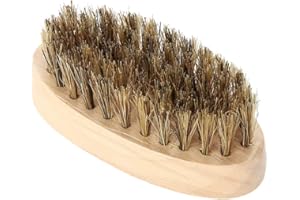 ‎FILFEEL Kieszonkowa Szczoteczka do Brody, Szczoteczka do Wąsów, Grzebień do Wąsów, średnia Jędrność Wąsy z Naturalnego Włosia z Dzika i Przyjazne w Podróży, Narzędzie do Kształtowania Brody