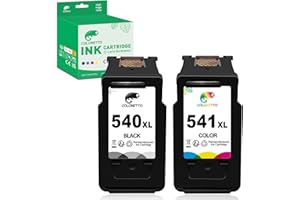 COLORETTO 540 XL 541 XL Cartucho de Tinta Remanufacturado para Canon PG-540XL CL-541XL Compatible con Pixma MG3600 MG3650 MG3650S MG4250 MX475 MX435 MG2250 TS5150 TS5151 Impresoras(1 Negro 1 Tricolor)