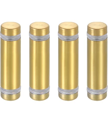 12 Set Viti Di Supporto Acciaio Inox - Distanziatori Per Cornici E Pannelli - 19x80mm