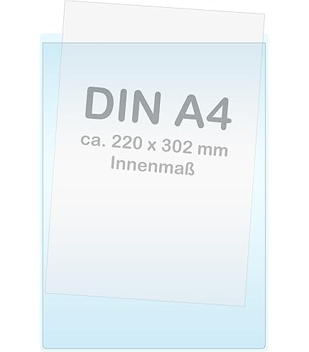 Pochettes Transparentes Autocollantes, Formats A4, A5, A6 Ou A7, Rectangulaires, Ouverture Sur - 6