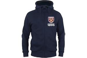 WEST HAM UNITED F.C. West Ham United FC - Herren Fleece-Sweatjacke mit Reißverschluss - Offizielles Merchandise - Geschenk für Fußballfans