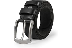 BELTER Cintura Uomo Pelle 100% Cinture da Uomo Cinturone Cinta Premio Cuoio 110-160cm Taglia Grossa Jeans Casuale Western Retrò Stile 3.8cm