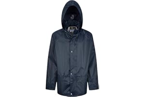 Wetplay Waterproof Rain Jacket for Kids Childs Childrens Boys Girls with Hood Lightweight Raincoat