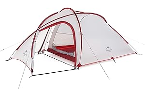 Naturehike Hiby Namiot Kempingowy Namiot 3 Osobowy Namiot Poziomu 4 na Kemping Wędrówki Jazdę na Rowerze i w Podróży