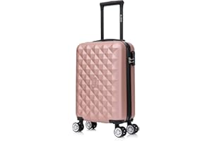 CELIMS - Valise Cabine 45x36x20 Easyjet | Bagage Cabine 45x36x20cm Easyjet | Bagage à Main | Légère et Rigide | Rose Gold