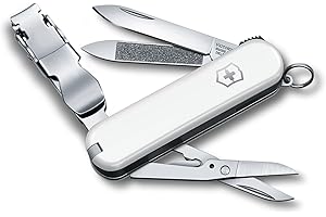 ‎VICTORINOX Victorinox Schweizer Taschenmesser, Nail Clip 580, Multitool, Maniküre, Pediküre, 8 Funktionen, Kleine Klinge, Nagelfeile, Rot