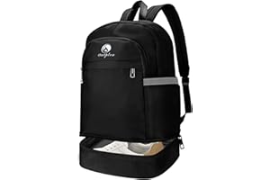 Outplea 28L Gym Backpack with Shoe Compartment Men Women, Large Gym Bag with Wet Pocket, Lightweight Workout Backpack, Compact Sports Backpacks for Dance Swimming Travel