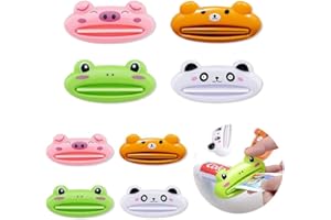 WJIAEER 8 PCS presse tube dentifrice presse dentifrice anti gaspillage presse-tube pince tube dentifrice presse tube vide tube dentifrice enrouleur dentifrice pince tube dentifrice