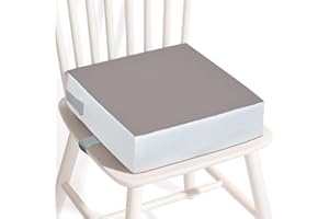 APEXXUS Sitzerhöhung Stuhl Kind, Waschbar Zerlegbar Tragbares Sitzerhöhung Kleinkinder Esszimmerstuhl ErhöHen Pad Esszimmer Boostersitze mit 2 Sicherheitsschnalle Gurte Kindersitzkissen