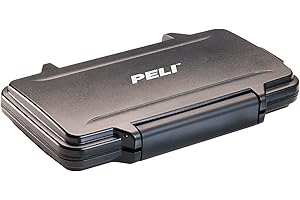 PELI 0965 Custodia Per Schede Di Memoria CFexpress E/O XQD, Impermeabile E A Prova Di Polvere, Capacità Di 0,1 L, Fabbricata Negli Stati Uniti, Inserto Interno Ammortizzante, Colore: Nero