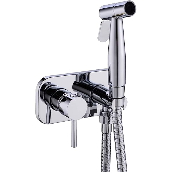 Ibergrif M22010 - Round Concealed Shower Mixer Set, Hot and Cold 