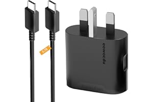 EOWOCDU for Samsung Charger,Super Fast Charger USB C with 6ft Cable, 25W Type C Fast Charging Plug and Cable for Galaxy S25/S25 Ultra/S24/S24 Ultra//S23/S22/S21/S20 fe,A16/A15/A14/A13/A26/A25/A54 USB-C Phones