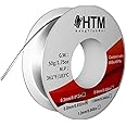 HTM 60/40 Low Melt Tin Lead Rosin Core Solder Wire, for Electronic Soldering (0.8mm/50g)