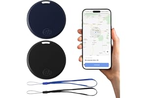 SELURK 2 Pezzi Localizzatore GPS Bluetooth 5.2 per Chiavi, Portafogli, Borse, Animali e Valigie, Tracker Smart Compatibile iOS Android con Allarme Sonoro, Ricerca Bidirezionale, Batteria Sostituibile, Distan