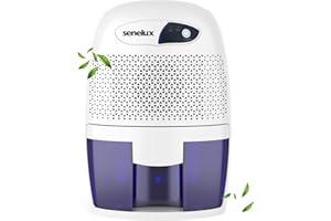 Senelux Powerful 500ML Mini Portable Best Quiet Air Dehumidifier Small Dehumidifier Efficient and Stable, Home Damp, Portable Moisture Absorber for Small Rooms,Bathroom,Basement,Home,Bedroom