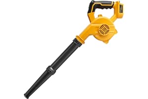 Powarobor Cordless Air Leaf Blower for Dewalt 18V Battery, Electric Jobsite Air Blower Powerful for Garden Lawn Care Leaf Snow Blowing,Car Computer Dust Cleaner (Tool Only,no Battery)