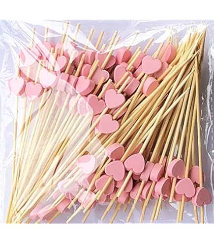 Lot De 100 Pics à Cocktail En Bambou, Pics à Cocktail De