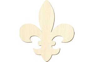 BÜTIC GMBH Fleur-de Lis (escudo de lirio) – Decoración para manualidades 5 – 50 cm, tamaño: 25 cm, paquete con 10 unidades