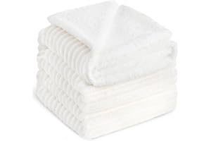 RUIKASI Plaid Coperta Pile Matrimoniale - 230x270 cm Coperta Termica Invernale Sherpa Morbida per Grande Letto Matrimoniale, Bianco