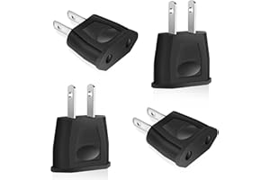 Lot De 4 Adaptateurs De Voyage EuropéEns AméRicains, Adaptateur De Prise EuropéEnne Aux éTats-Unis, Adaptateur De Prise De Voyage EuropéEn, Adaptateur De Voyage EuropéEn en AméRique, Canada, Mexique