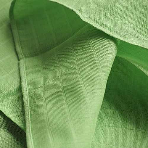 4 Stück – Mullwindeln / Spucktücher / Stoffwindeln, 80 x 80 cm – bedruckt – Zebra Weiß Grün, doppelt gewebt mit verstärkter Umrandung, maschinenwaschbar bis 60° C, Öko-Tex Standard 100 - 4