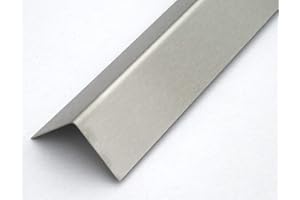 EXCOLO Edelstahl Winkelprofil 15x15mm 2m | Kantenschutz Eckschutz V2A 1.4301 | Edelstahl Winkel K240 geschliffen | Mauerkantenschutz Türrahmenschutz Wandecke Möbel Tapetenecke Büro Gastronomie Klinik