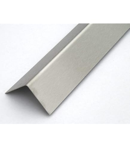 Edelstahl Eckschutzwinkel 50x50 Mm – 1,5 M Lang, Matt Geschliffen (Korn 320), Für Kantenschutz In öffentlichen Gebäuden & Treppenhäusern