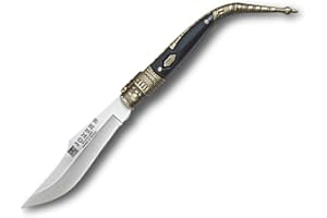 Joker Navaja clásica N104C con puño zamak - ABS, hoja de 8,5 cm, 60 gr, acero inox 420, herramienta de pesca, caza, camping y senderismo