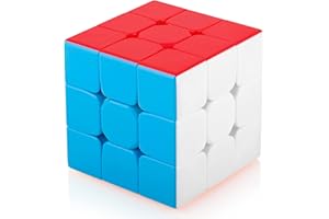 Maomaoyu Speed Cube 3x3 3x3x3 Stickerless Magic Puzzle Cube de Vitesse Magique Cadeau de Vacances pour Enfants Adultes (sans Autocollant)