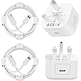 iPhone USB C Fast Charger 2Pack 20W Fast Apple Charger with 2M Cable MFi Certified iPhone Fast charger USB C To Lightning Cable for iPhone 14/13/12/11 Pro/Pro Max/XS Max/XS/XR/X/SE/8, iPad