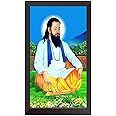 Chahal HD Photo Wooden Photo Frame with Guru Ravidas ji Maharaj Image, Multicolor, 21 cm x 31 cm