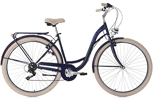 KS Cycling Vélo de Ville Dame 28'' Balloon Bleu TC 48 cm