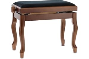 GEWA ławka fortepianowa Deluxe Classic, orzech mat