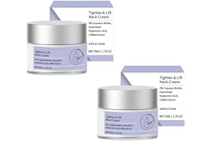 NEAMOU 2 Piece Tighten and Lift Neck Cream, Go Pure Neck Firming Cream - Best For Tightening Sagging Skin, Decolletage Neck Cream For Sagging And Tighten