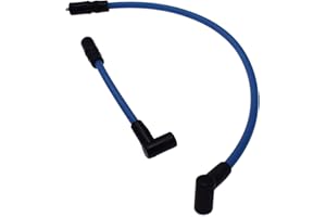 REJOG4 AUTO Cavi per candele in silicone blu 10,4 mm 10 mm adatti per Harley Davidson Dyna Softail DYNA-409RD