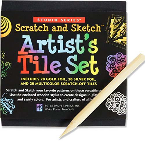 Preisvergleich Produktbild Studio Series Artist's Tiles: Scratch & Sketch (60 Pack)