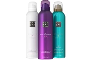 RITUALS Espuma de Ducha – Set de Regalo de Lujo con Flor de Cerezo y Leche de Arroz, Té Blanco y Flor de Loto, Cerezo Yoshino y Arroz Negro, 3 x 200 ml