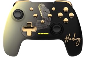 Freaks and Geeks Harry Potter - Kontroler bezprzewodowy do Nintendo Switch - Model Hedwige - Czarny - Kabel 1M