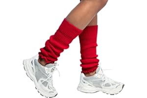 Boland - Beinwärmer für Erwachsene, Unifarben, Einheitsgröße, Stulpen, Socken, Overknees, 80er Jahre, Kostüm, Karneval, Mottoparty