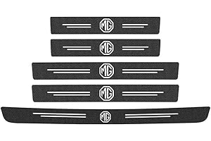 EIWXEFQT 5 Pezzi Adesivo Battitacco, per MG3 MG4 EV MG5 MG6 MG HS batticalcagno Protezioni Plates Prevenire Usura batticalcagno Protezioni Auto Accessori