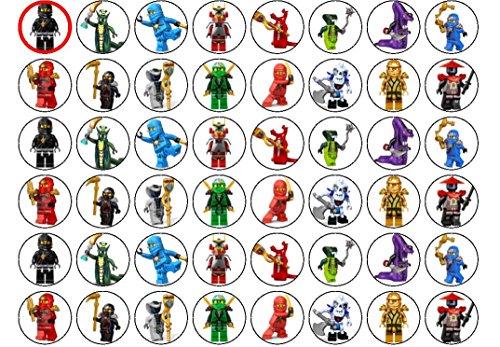 Preisvergleich Produktbild Kuchendekorationen Lego Ninjago 48 Stück (#2)