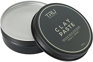 Tru Clay Haarwachs Paste 113g in Aludose, Premium Styling Clay mit mattem Finish & starkem Halt