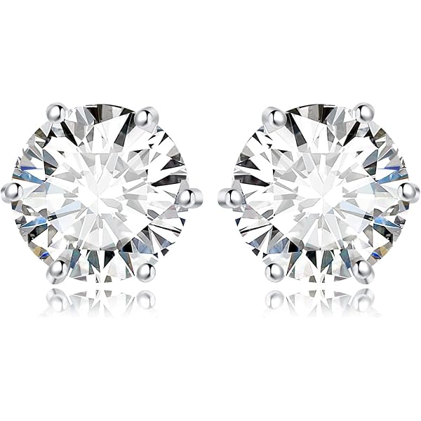 Heather Needham Orecchini Donna In Argento Sterling Con Zirconia Cubica 9mm – Eleganti E Brillanti - copertina