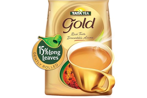 Tata Tea Gold, Assam teas with Gently Rolled Aromatic Long Leaves, Rich & Aromatic Chai, Black Tea, 1.5kg