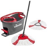 Vileda Turbo EasyWring &amp; Clean &ndash; Complete Set of Accessories and Turbo Case, Red and Grey