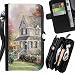 Produktbild Graphic4You Springtime Painting Drawing of a House Design Zipper Brieftasche mit Strap Hülle Tasche Schale Schutzhülle für Sony Xperia Z5 Compact